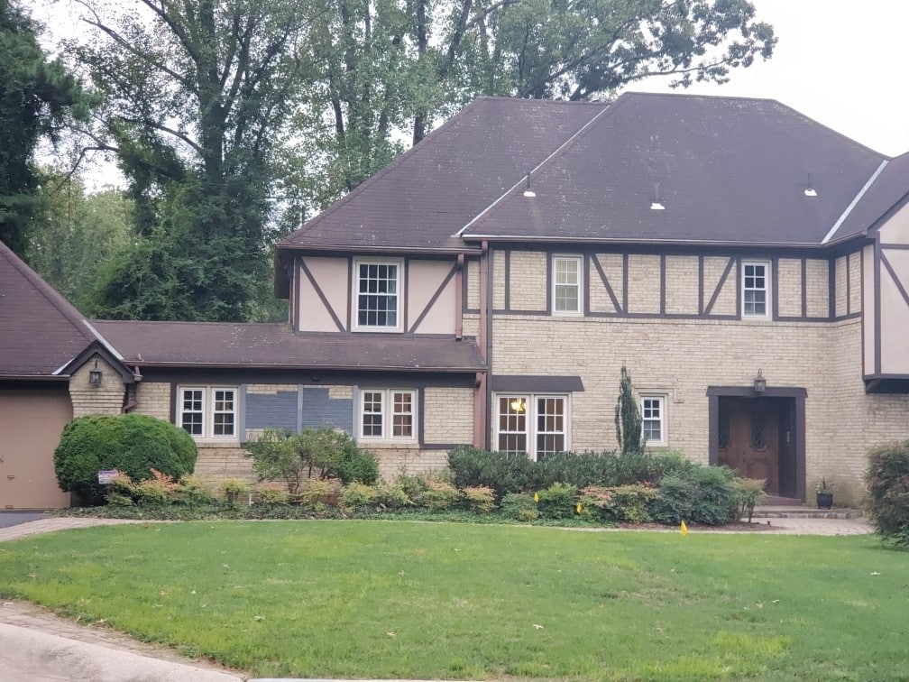 roofing project before