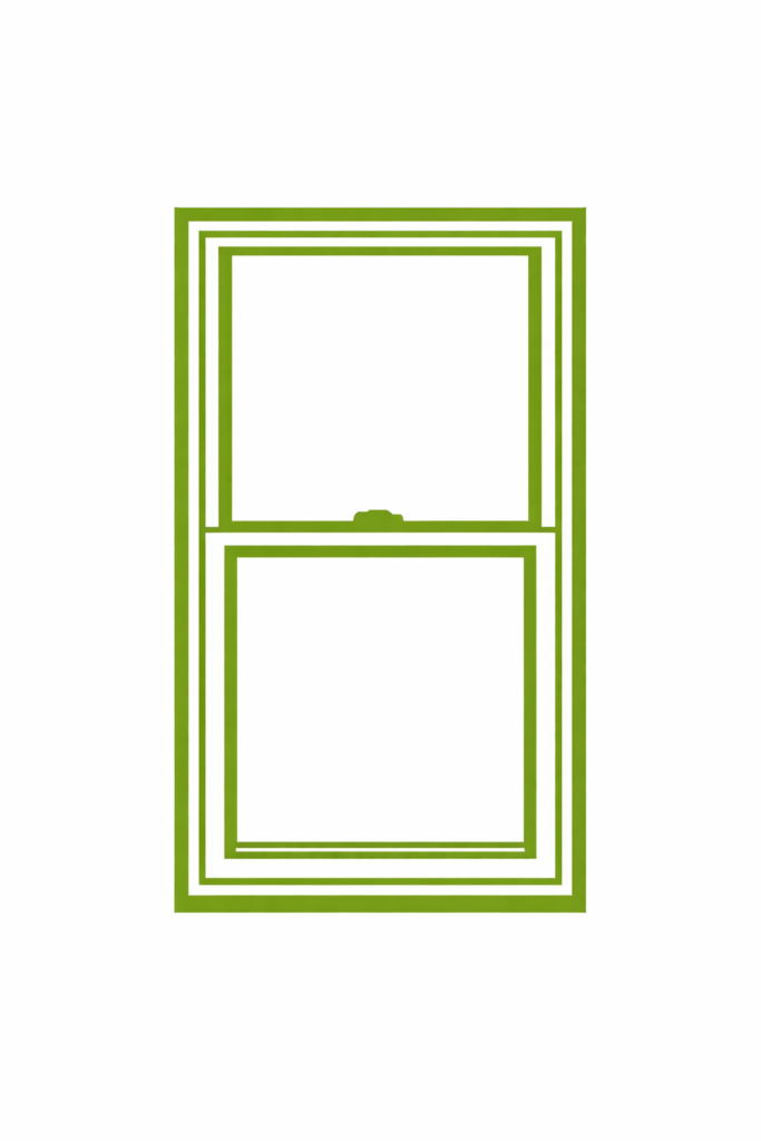double hung window